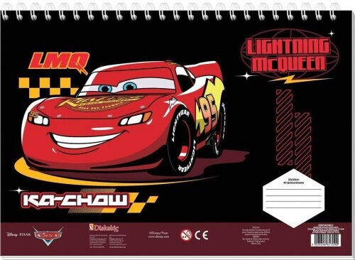Diakakis Imports Drawing Pad 23x33cm 40 Sheets Self-Stencil 2 Pages Color 2 Designs Cars 000565862