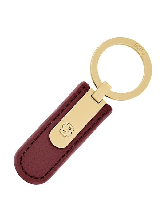 Boss Μπρελόκ Μέταλλο Gold & Bordeaux Hak616r