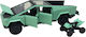 Model Metalic Tesla Cybertruck Verde Model Metalic Atv 1:32 Sunet Lumini Uși Deschise