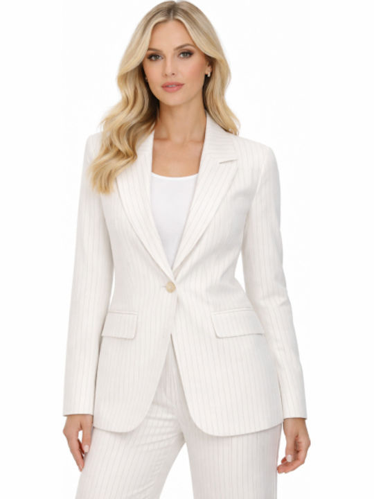 Morena Spain Women's Blazer White SU-3593-26JA-LEFKO