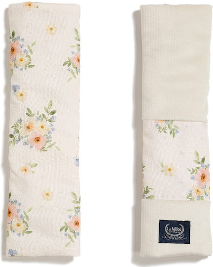 La Millou Car Seat Belt Pad Pink Velvet Rafaello