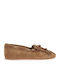 Leather Women's Loafers in Brown Colour