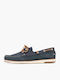 Leather Men's Boat Shoes in Blue Colour