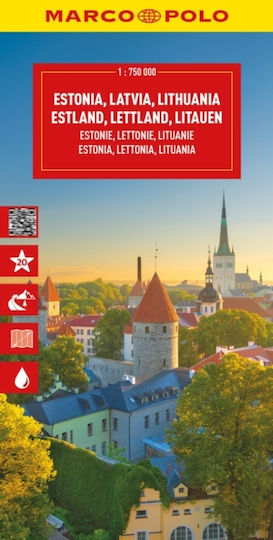 Estonia, Latvia, Lithuania Marco Polo Map - Mairdumont Gmbh & Co. Kg - Sheet Map, Folded