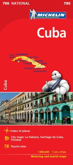 Cuba - Michelin National Map 786 - Michelin Editions Des Voyages - Sheet Map, Folded