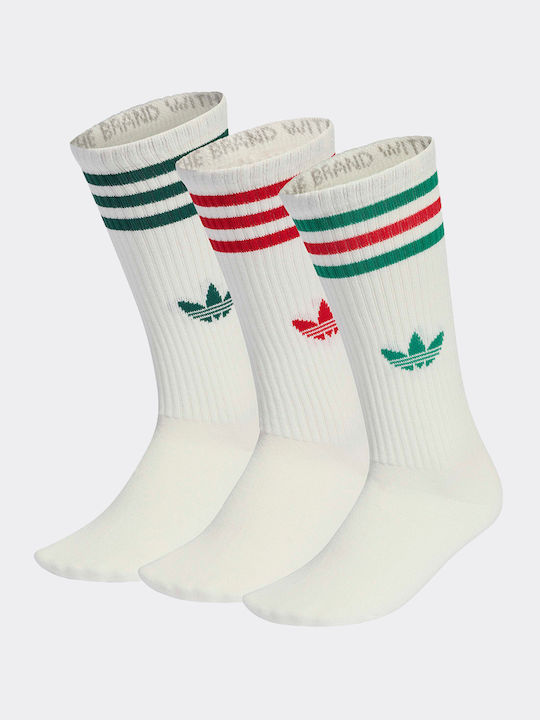 adidas 3-Streifen Sportsocken Beige 3 Paare