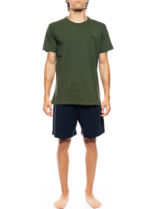 Ulisse Summer Men's Pyjamas Oil Green