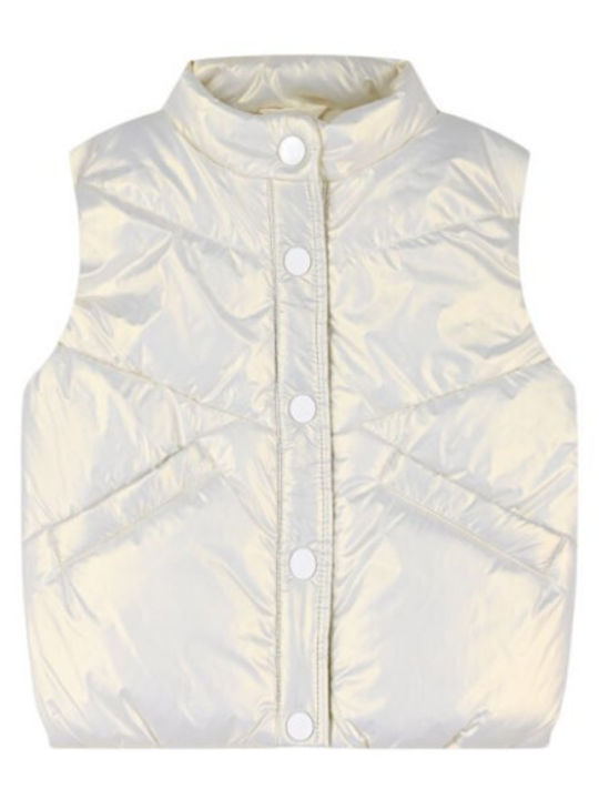 Energiers Kids Casual Sleeveless Jacket Cream