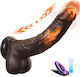 Vibrator Realistic Negru cu Control de la Distanță
