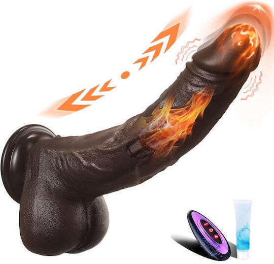 Vibrator Realistic Negru cu Control de la Distanță