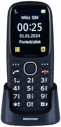 Mescomp MT-166 Edgar Elegant 4G Dual SIM (4GB) Telefon Mobil cu Butoane Negru Mescomp MT-166 Edgar Elegant 4G Dual SIM (4GB) Telefon Mobil cu Butoane Negru
