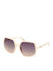 Guess Ochelari De Soare Unisex Cu Ramă Metalică Bej Și Lentile Gri Degrade GS00257-25B