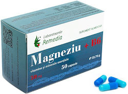 Laboratoarele Remedia Magneziu + B6 490mg 50 Capsule Laboratoarele Remedia Magneziu + B6 490mg 50 Capsule