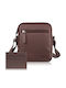 Leder Herren Schulter / Crossbody Braun Tasche
