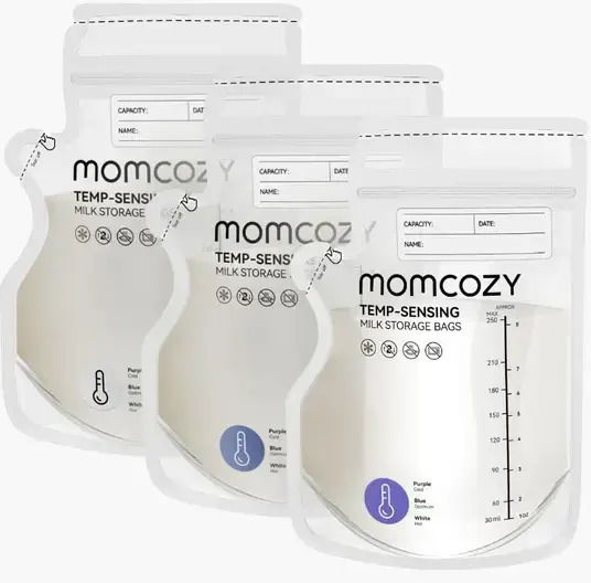 Momcozy Pungi de Depozitare a Laptelui Matern 240ml 60 Bucăți