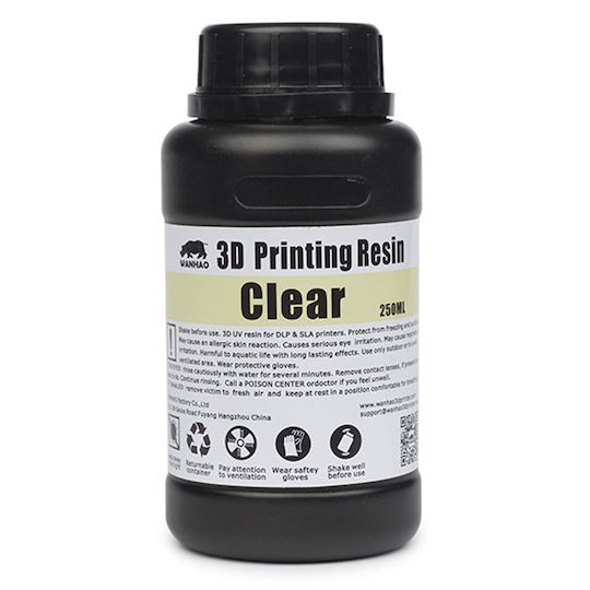 Wanhao Resin για 3D Printer Διάφανο 250ml