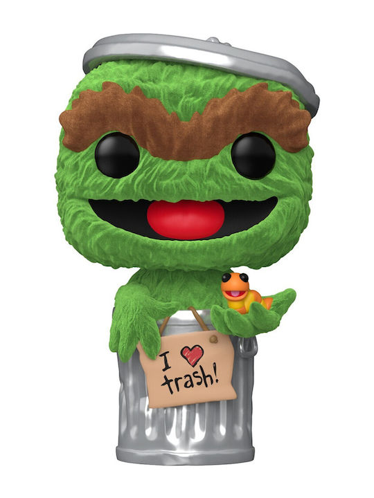 Funko Поп! Телевизия: Улица Сезам - Оскар Грух 1793 Флокирано Специално Издание