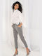 Women's Fabric Trousers in Relaxed Fit Grey