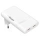 Akyga GaN Wireless Charger with 2 USB-C Ports 65W Power Delivery Quick Charge 3.0 Quick Charge 4+ White (AK-CH-32)