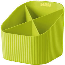 Han Suport Pentru Creioane 4 Compartimente Han X-loop Culori Trend Lămâie