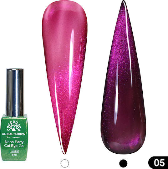 Global Fashion Ημιμόνιμο Βερνίκι Νυχιών 05 Cat Eye 8ml