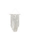 Marhome Macrame Hanging Wall Decor White Fabric 114x50cm