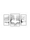 Pakketo Decorative Silhouette Connecto Pakooworld Black Metallic 3 Pieces