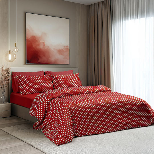 Beauty Home 10101 Подредба Единично 3 Бройки 170x260 см Червено