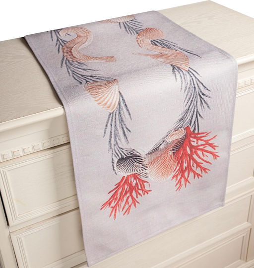 Silk Fashion Ράνερ Ασημί 40x135εκ.