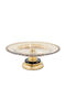 Decorative Glass Gold Platter 32x12x12cm