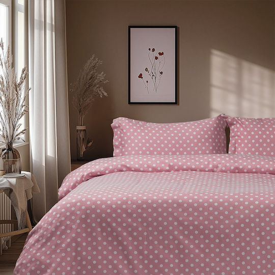 Beauty Home Set Quilt Single 160x230cm Art 10101 Pink 10101PMMO-Pink 350 GSM