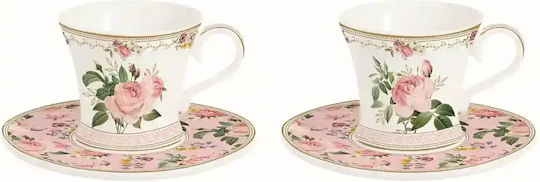 Easy-Life Set Tassen Kaffee Aus Porzellan Braun 80ml 2Stücke