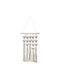 Marhome Macrame Hanging Wall Decor Ecru Fabric 57x30cm