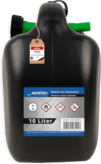 Petex Резервоар За Гориво От Пластмаса Черен 10л
