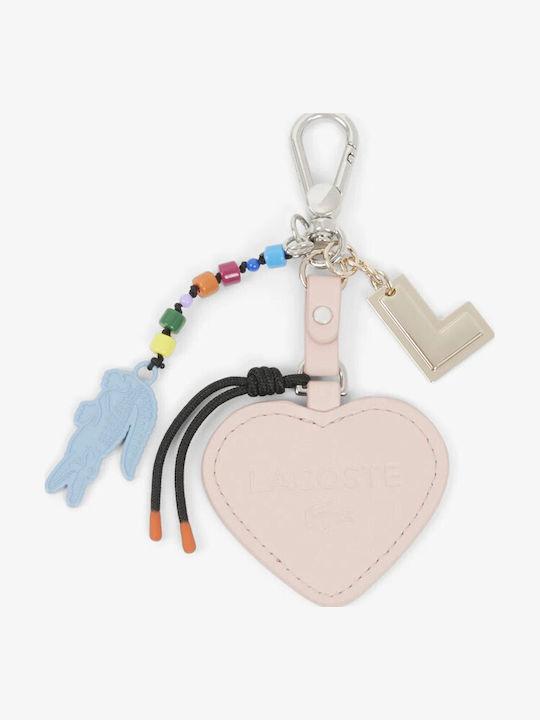 Lacoste Heart L Croc Charm Zinc Alloy Nf5319rl-h96 Nidus Ροζ