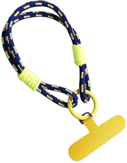 Universal Wrist Strap Bright Rope Mobile Phone Cases Blue Yellow
