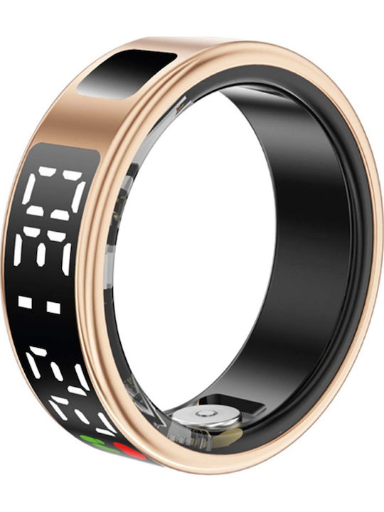 Avizar Inele Inteligente Saturn 18.1mm Waterproof Cu Palarograf Auriu