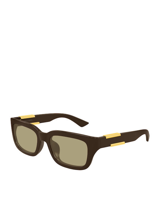 Bottega Veneta Unisex Sunglasses with Brown Fra...