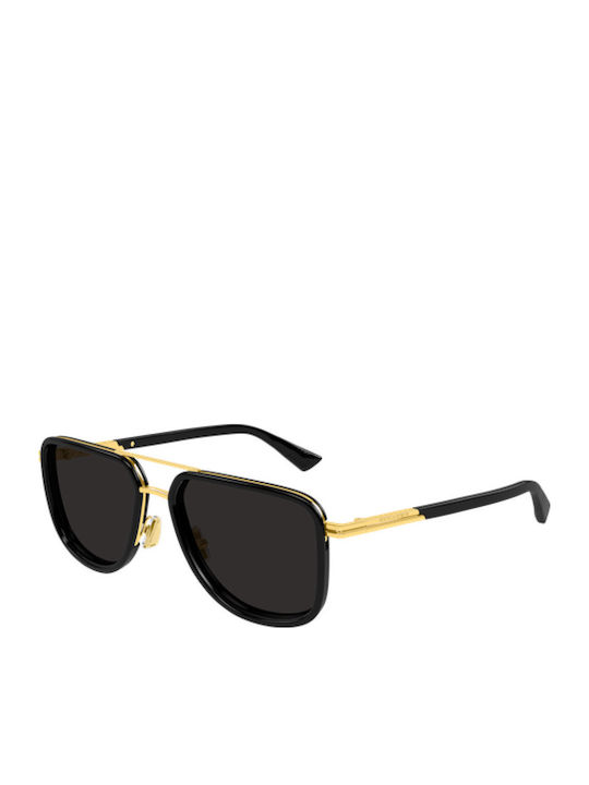 Bottega Veneta Unisex Γυαλιά Ηλίου με Χρυσό Μετ...