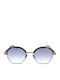 Eyepetizer Unisex Sunglasses with Burgundy Frame and Blue Lens LUMIERE C.3