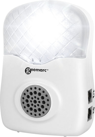 Geemarc Външен Усилвател На Звънеца 95db Модел Cl12 Стационарен Телефон Бял