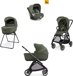 Inglesina Electa Quattro Darwin Регулируема Бебешка Количка 3 в 1 Подходяща за Новородено Loft Зелен / Iron Черен 8.7kg