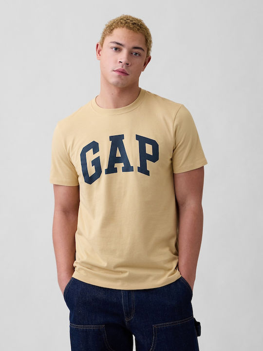 GAP Everyday Soft Short Sleeve Blouse Taos Taupe
