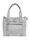Fabric Women's Shoulder Bag White