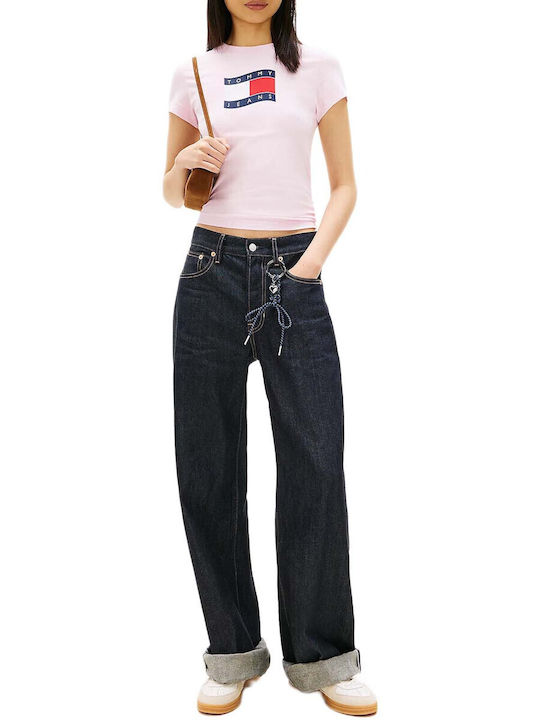 Tommy Hilfiger Damen T-Shirt Rosa Tommy Hilfiger Damen T-Shirt Rosa