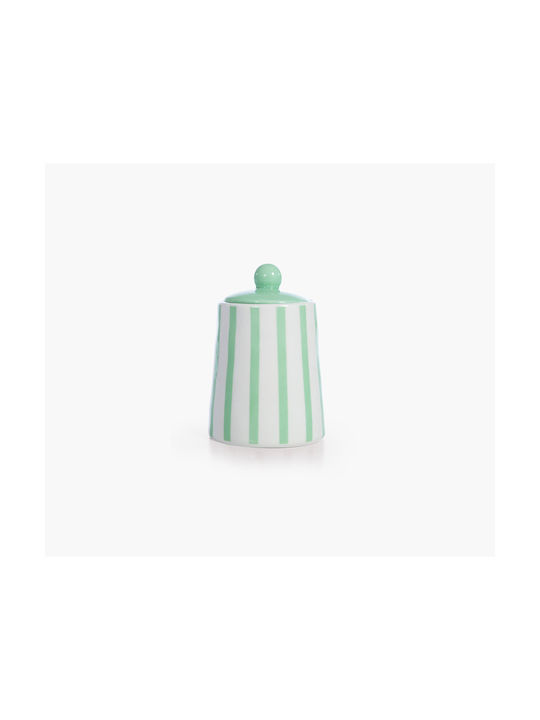 Nef-Nef Homeware Dekorative Keramikvase Fantasy Grünes 11.2x11.2xH16cm