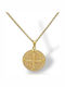 Mentzos Necklace Constantine Talisman Made Of Gold Plated Silver
