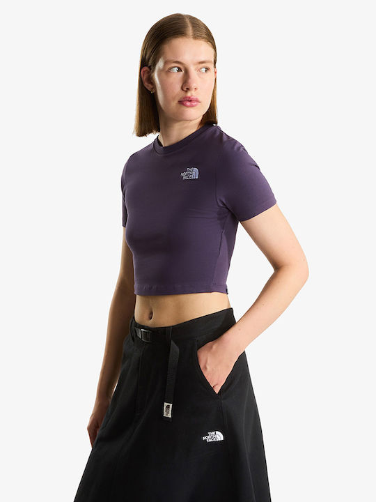 The North Face Women's Crop T-shirt Purple