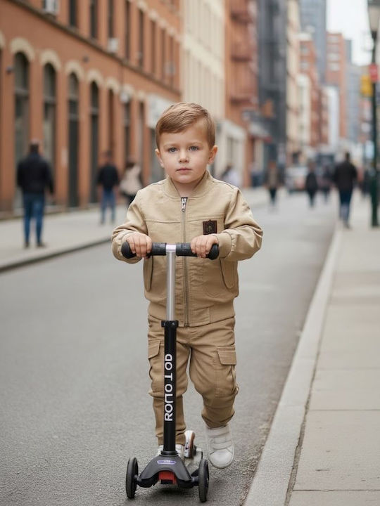 Sommer Kinderbekleidungsset 3 Stück Braun