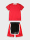 Kids Set with Shorts Summer 2 Pieces Red